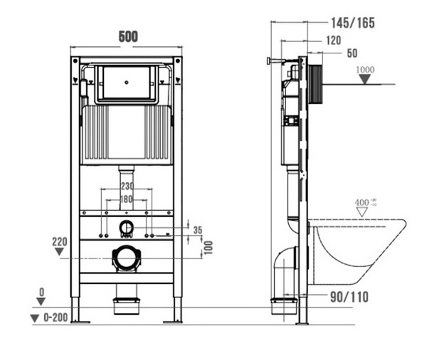 инсталляция WONZON & WOGHAND WW-TI739A